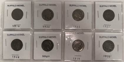 8- Buffalo Nickels