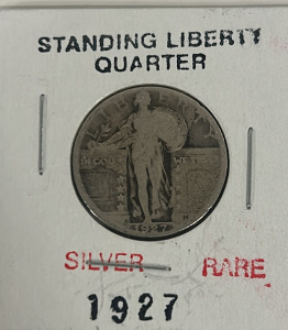 Rare 1927 Silver Standing Liberty Quarter