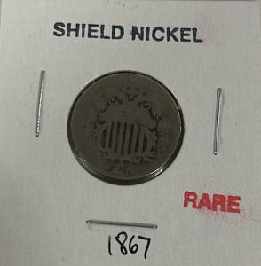 Rare 1867 Shield Nickel