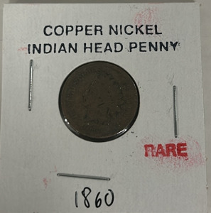 Rare 1860 Copper Nickel Indian Head Penny