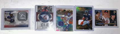 5 Specialty Cards ( Hank Aaron, Rookie Patch Card Baseball/Football)