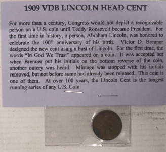 Rare 1909 VDB 1st Year Lincoln Head Cent