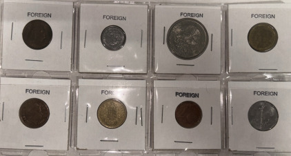 8 Foreign Coins