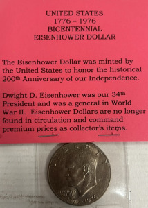 United States 1776-1976 Bicentennial Eisenhower Dollar