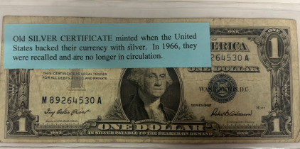 Old $1 Silver Certificate