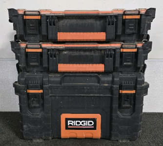 Ridgid Stack Tool-box With (2) Removable Containers