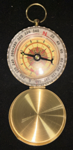 Hunter-Case Compass With Bioluminescent Dial