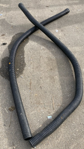 2 Large Black Plastic Pipes