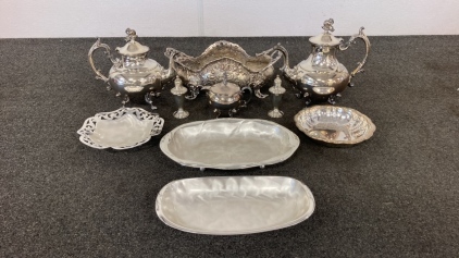 Silver, Plated And Toned Serveware