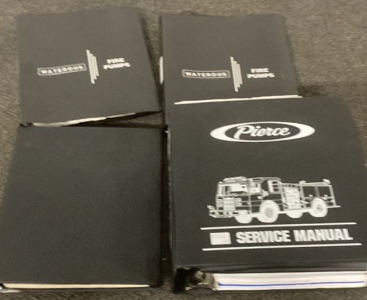 PIERCE FIRE TRUCK SERVICE MANUAL, WATEROUS FIRE PUMP MANUALS, AND MORE.