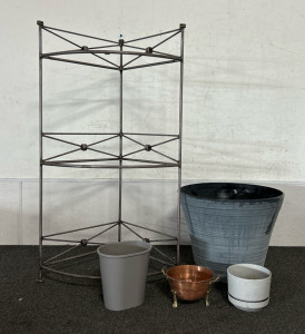 Flower Pots, Shelf & More