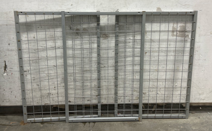 (3) Metal Fence Panels