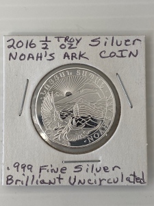 2016 Half Troy Ounce Silver Noah’s Ark Coin