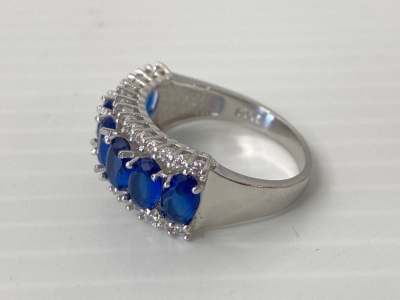 Size 9 Blue Sapphire Ring