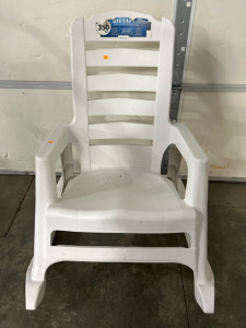 White Outdoor Rocking Chair