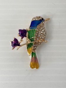 Hummingbird Brooch Pin