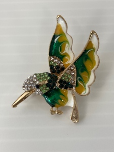 Hummingbird Brooch Pin