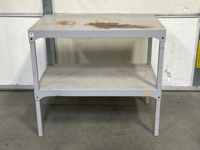 Metal 2-Tier Shop Table