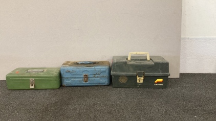 (3) Vintage Tackle Boxes