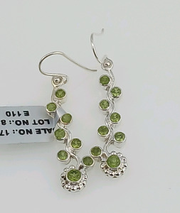 Peridot Silver Earrings