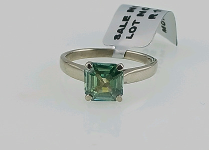 Moissanite Princess Cut 925Silver Ring (size 6.5)