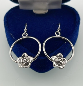 .925 Silver Hoop Earrings