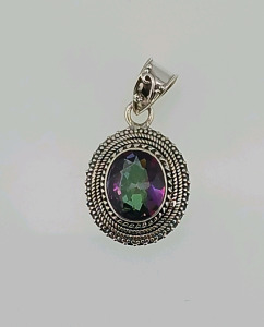 Purple Gemstone Woman's Pendent