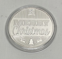 (4) “Merry Christmas” Mickey And Minnie Silver Plated 1 Oz. Collectible Coins - 6