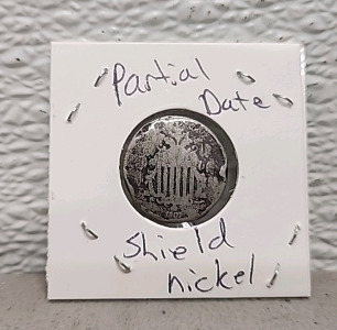 (1) Partial Date Shield Nickel In Protective Case