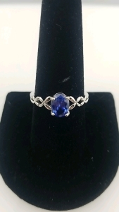 Beautiful Blue Sapphire Ring-Size 9