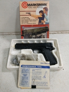 (1) Marksman 1010 Air Pistol Set - (1) Air Pistol (1) Maintenance Guide (1) Ammunition Pack