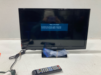 (1) Samsung 22” TV With Remote