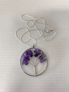 Amethyst Tree Of Life Necklace
