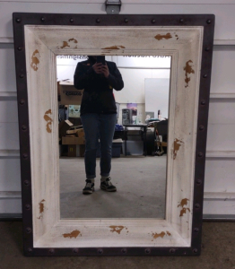 (Black/ White) Framed Wall Mirror