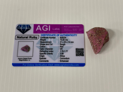 Natural Rough Red Ruby