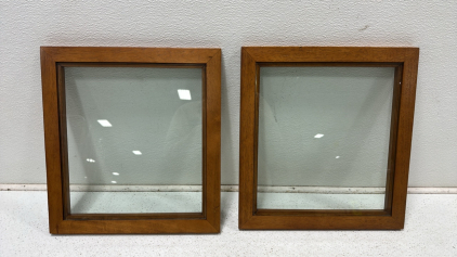 (2) Wooden (16.75 x 15.75) Art/Picture Frames