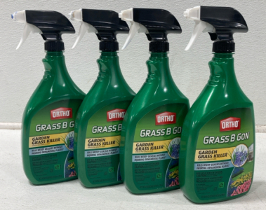 (4) 24oz Bottles Of Ortho Grass B Gon Garden Grass Killer