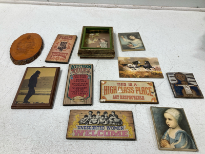 (11) Misc Wall Plaques