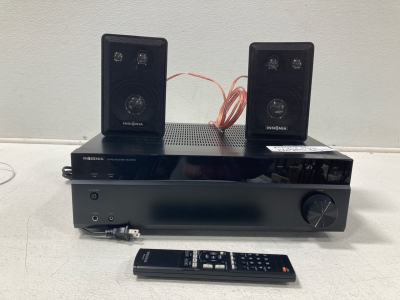 Insignia Stereo W/ Two Speakers And Remote (Has Bluetooth)