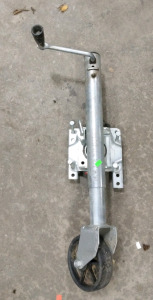 (1) Trailer Jack w/ Wheel - Bolts & Bracket