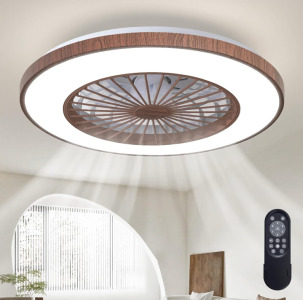 20” Smart Low-Profile LED Ceiling Fan w/ Remote Controller