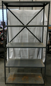 (1) 5-Tier Metal Lightweight Shelves - 71⅝"×36⅝"