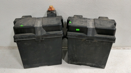 (1) Battery Box Set - (2) Plastic Boxes