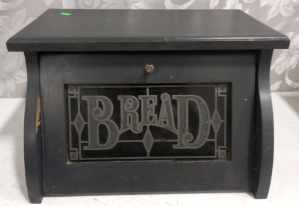 Black Bread Box With Window