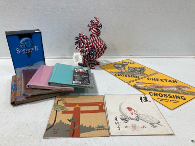 Assorted Items, Wildlife crossing signs, Japanese Paintings, Photo Books, Home Decor and more!