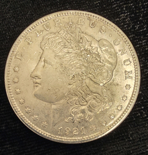 1921 Morgan Silver Dollar- Authenticated