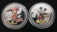 (7) Disney Silver Plated Character Collector Coins - 2