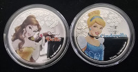 (6) Disney Princess Silver Plated Collectible Coins - 4