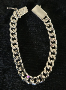 925 Sterling Silver Plated Curb Link Bracelet