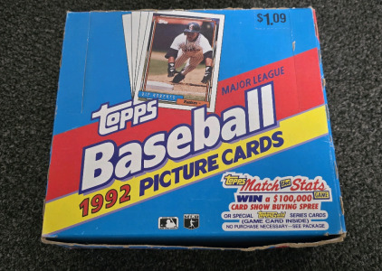 1992 Topps Baseball "Picture Cards" Booster Box- 24 Packs